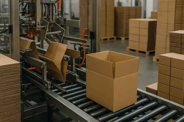 Automatic case erector folding cartons